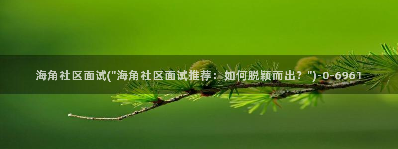 抖音兔兔海角社区：海角社区面试(\