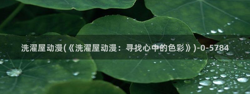 百合动漫：洗濯屋动漫(《洗濯屋动漫：寻找心中的色彩》)